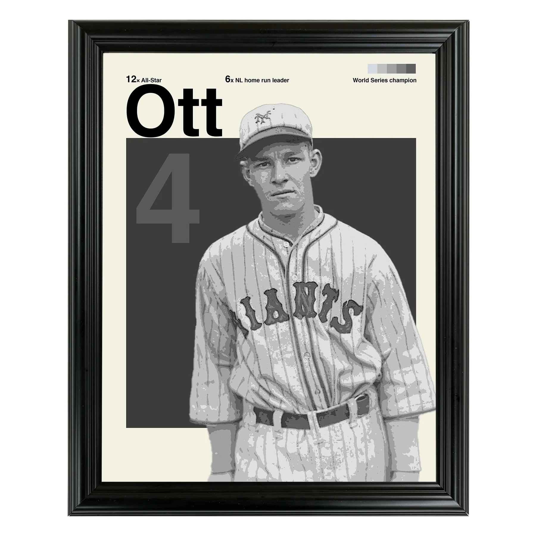 Mel Ott Framed Sports Art Photo by Thomas Maxwell