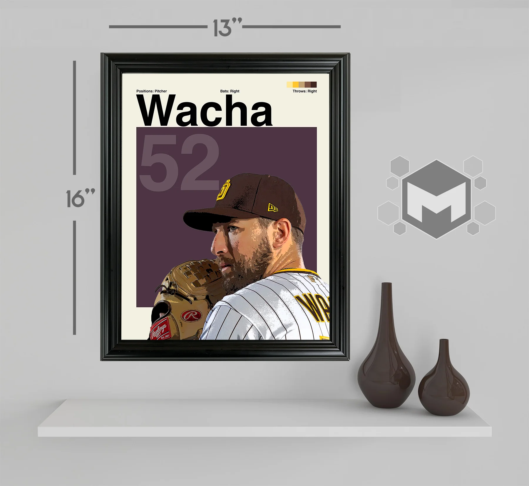 Michael Wacha Framed Sports Art Photo by Thomas Maxwell