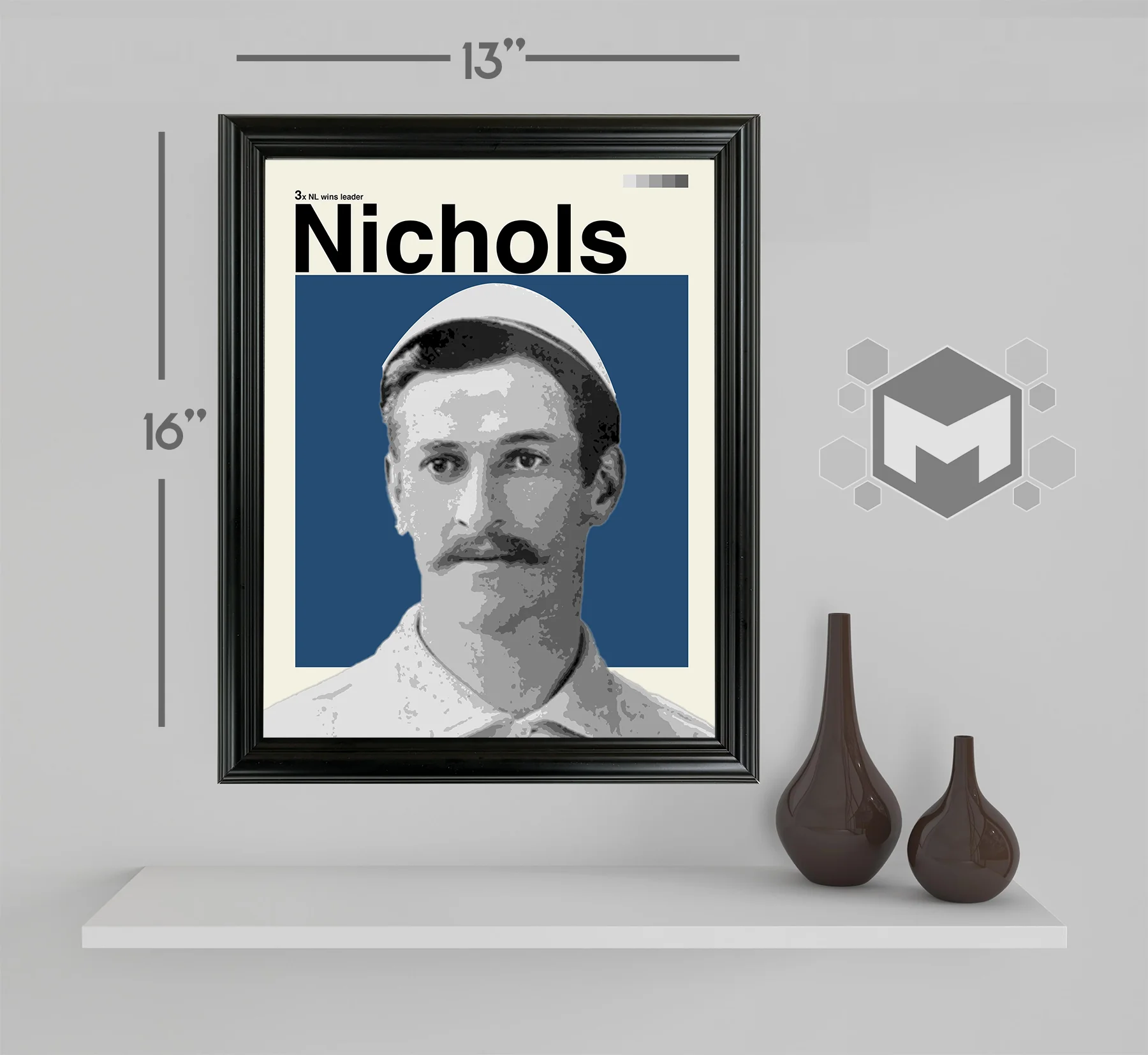 Kid Nichols Framed Sports Art Photo by Thomas Maxwell