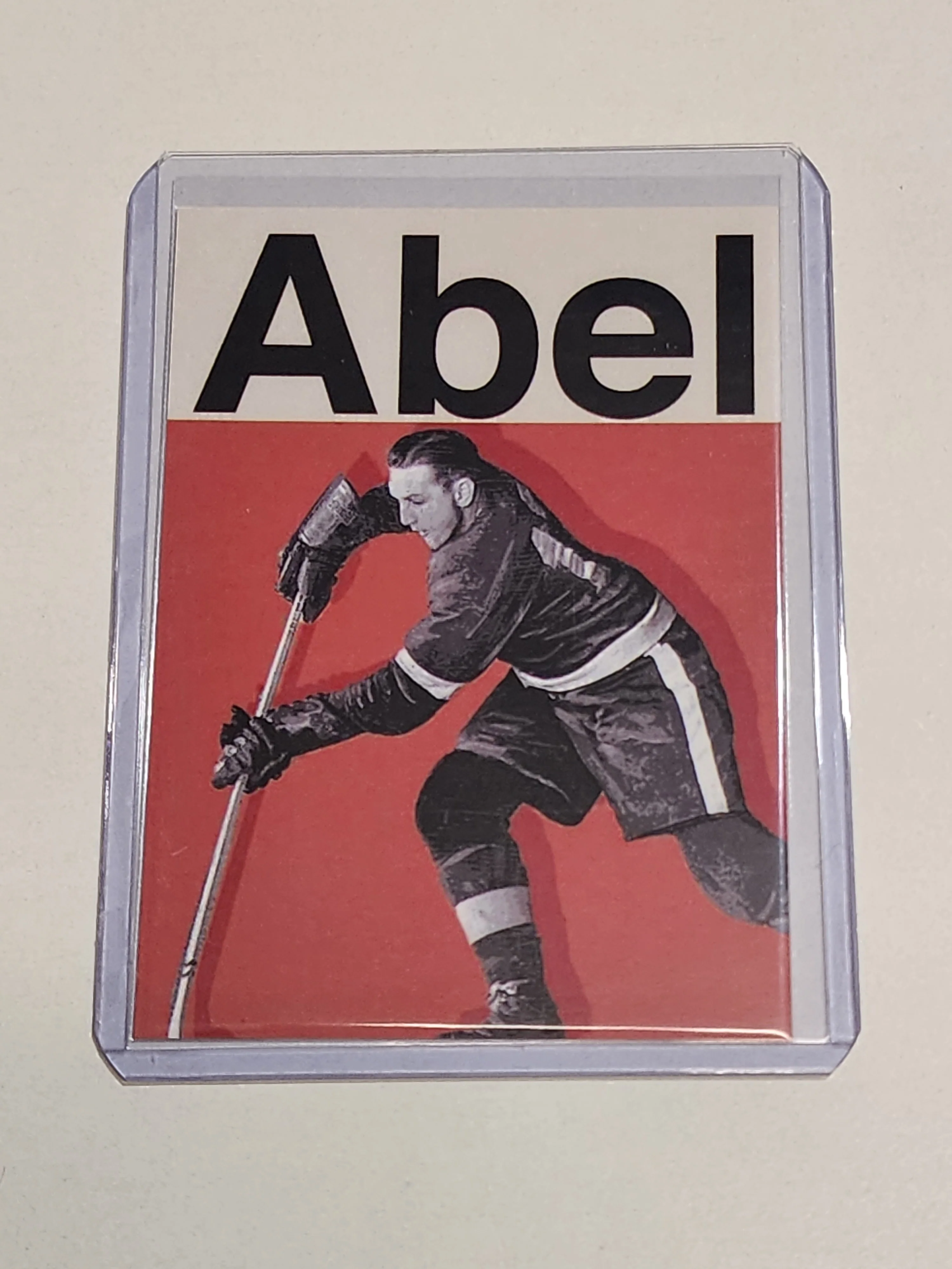 Sid Abel Artist Signed Hockey Art Card 1/10
