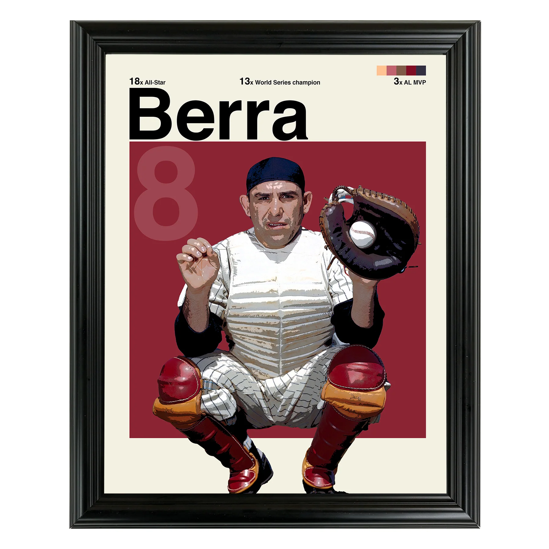 Yogi Berra Framed Sports Art Photo by Thomas Maxwell