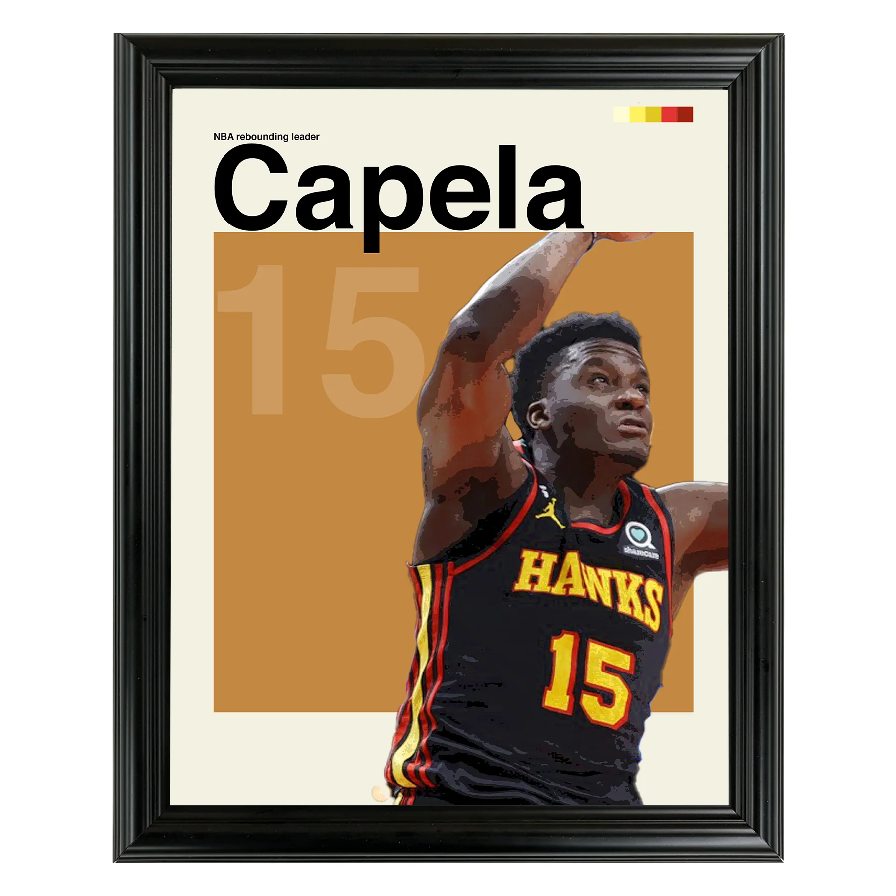 Clint Capela Framed Sports Art Photo by Thomas Maxwell