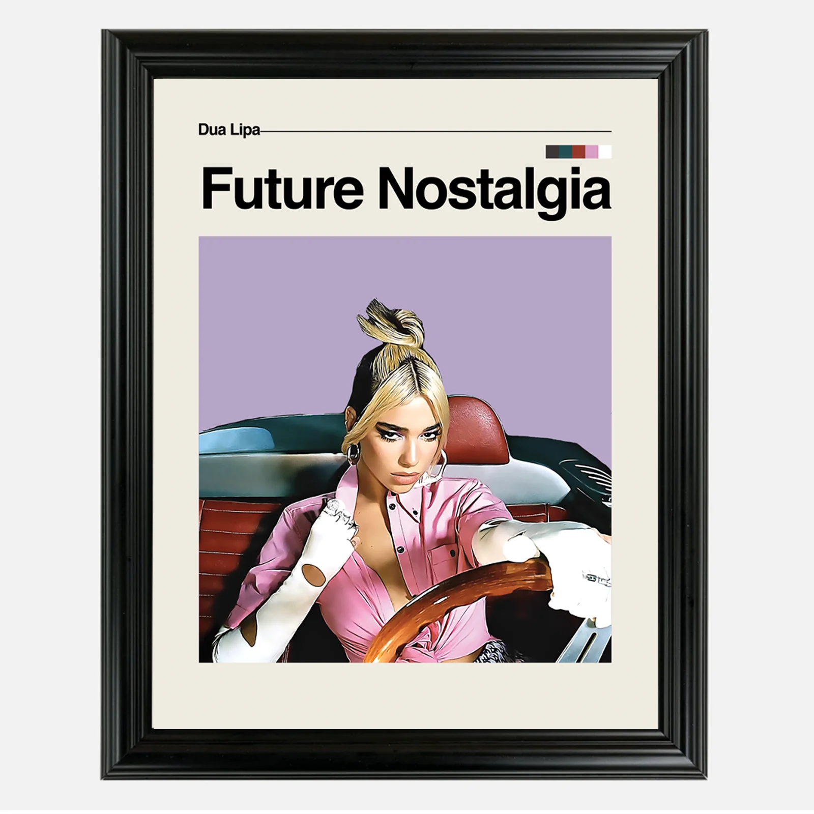 Dua Lipa Future Nostalgia Framed Sports Art Photo by Thomas Maxwell