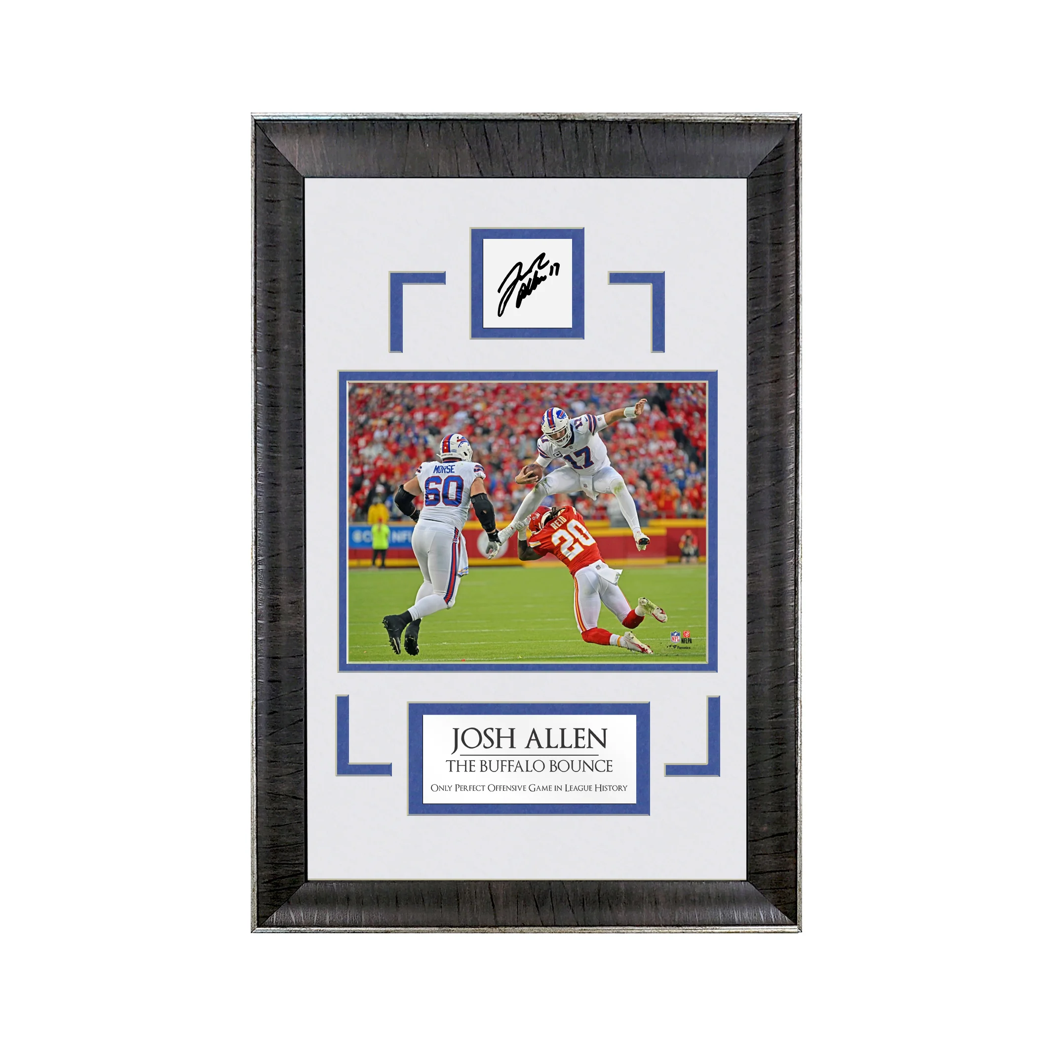 Josh Allen - Buffalo Bounce - Spotlight Collection | 16 x 23 - Framed Football Photo