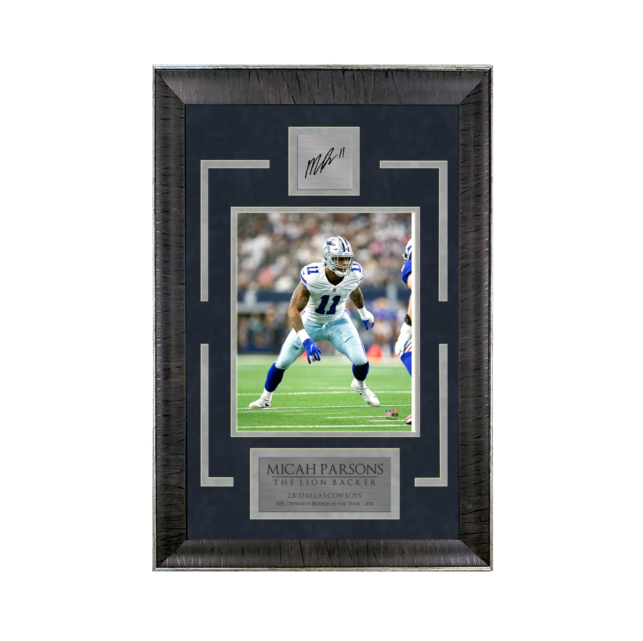 Micah Parsons - The Lion Backer - Sports Deluxe | 16 x 23 - Framed Football Photo