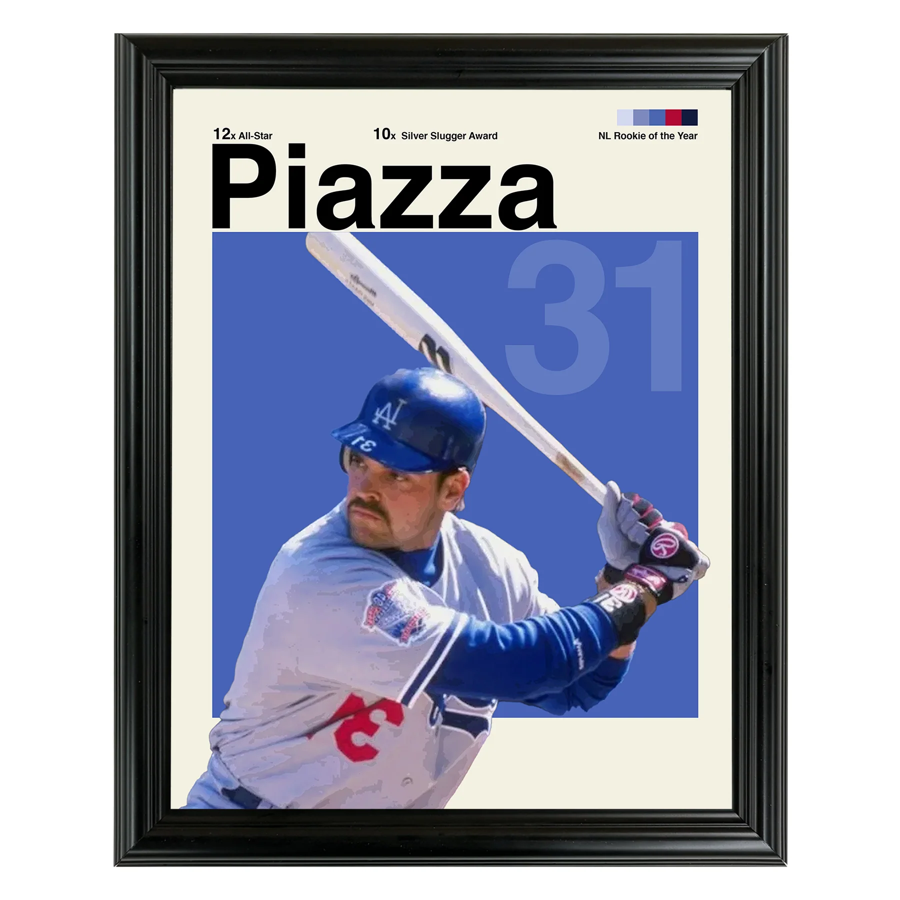 Mike Piazza Framed Sports Art Photo by Thomas Maxwell