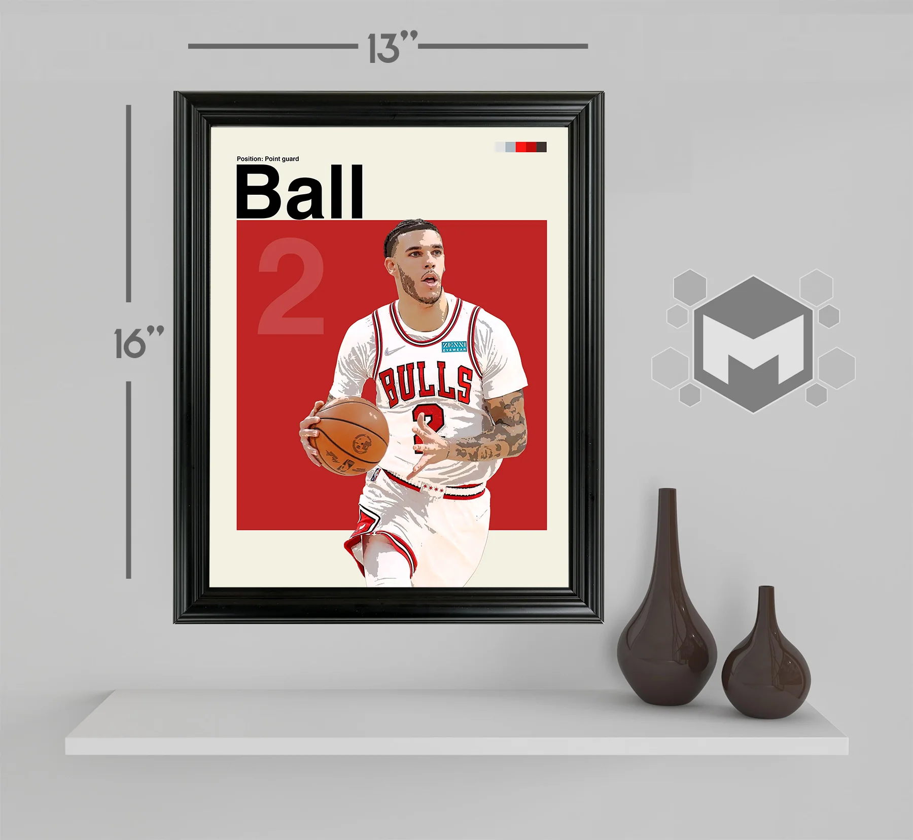 Lonzo Ball Framed Sports Art Photo by Thomas Maxwell