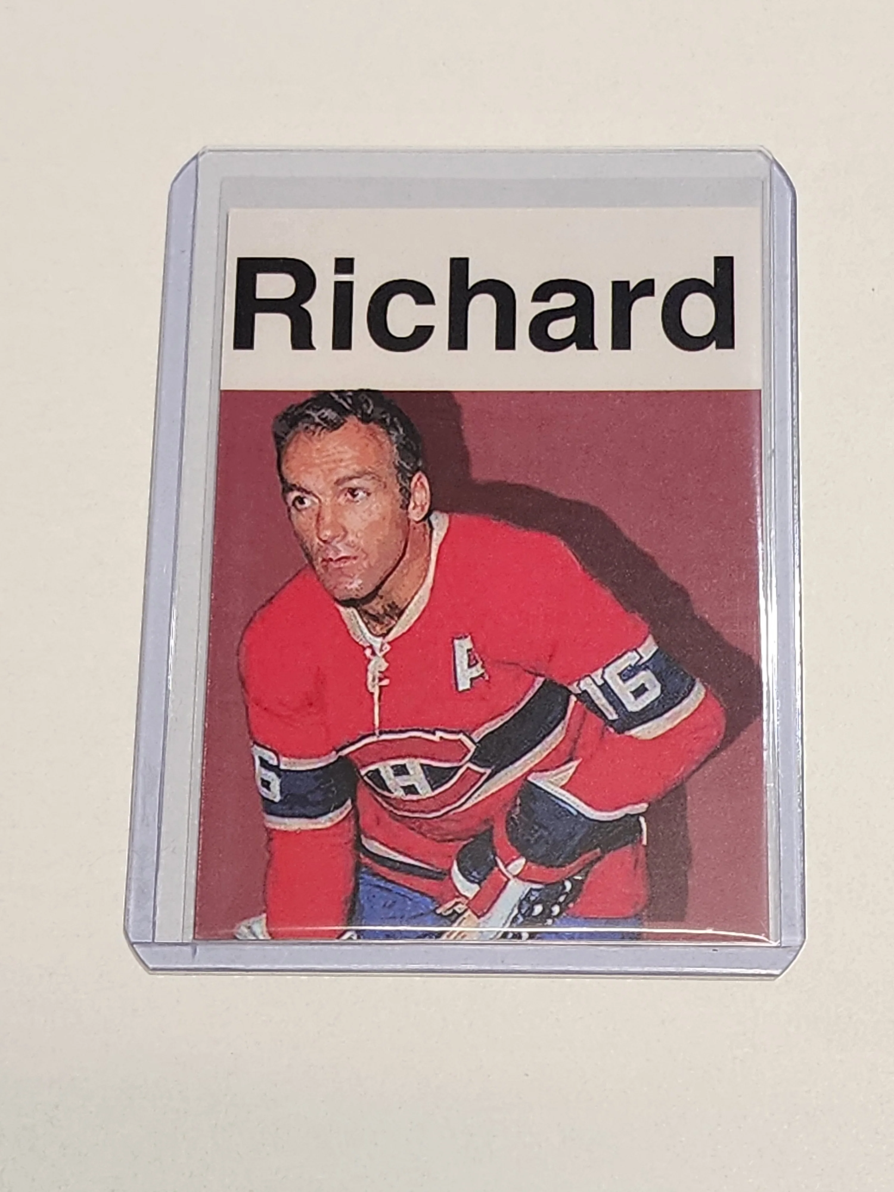 Henri Richard Artist Signed Hockey Art Card 1/10
