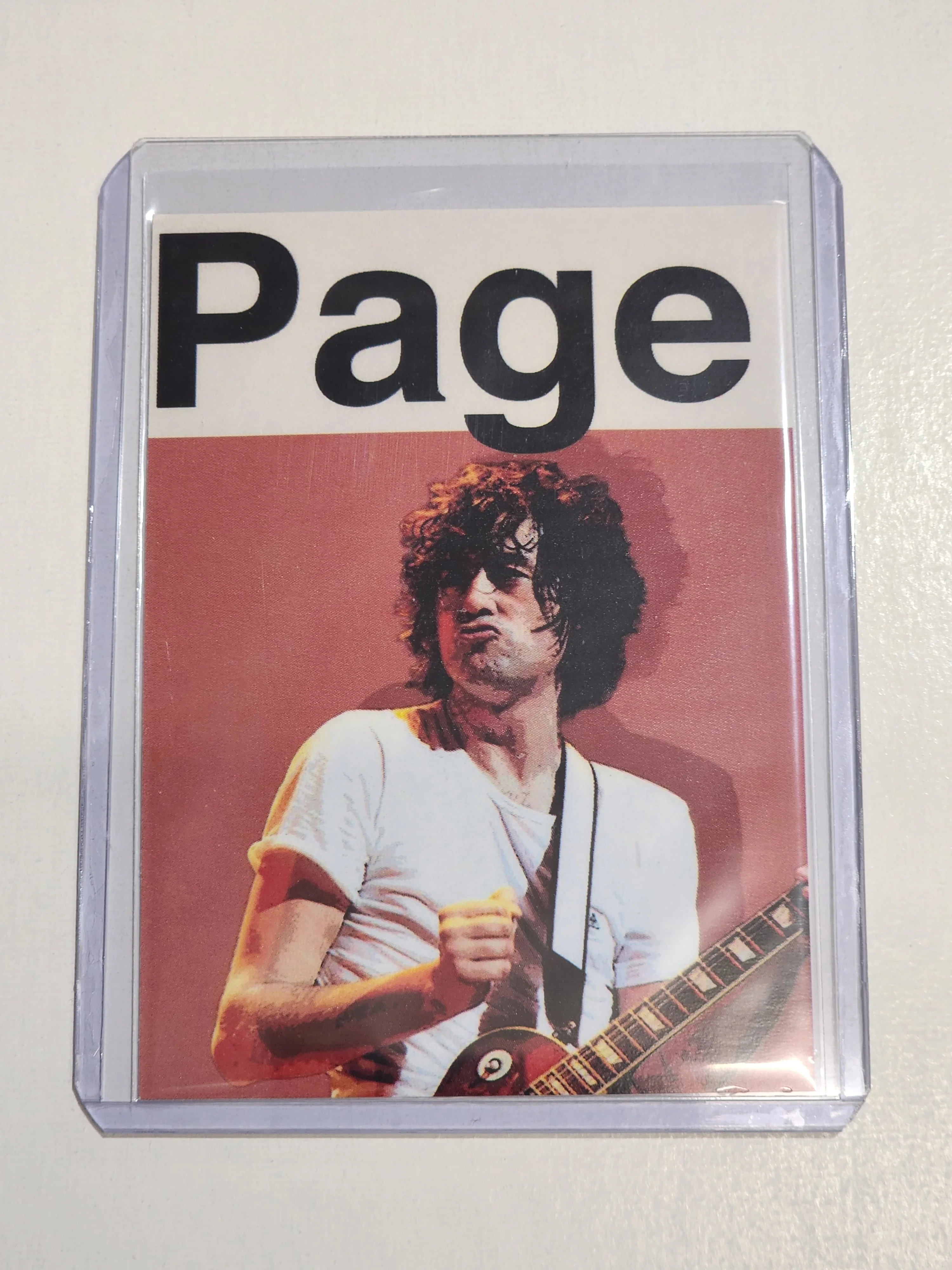 Jimmy Page Artist Signed Music Art Card 1/10
