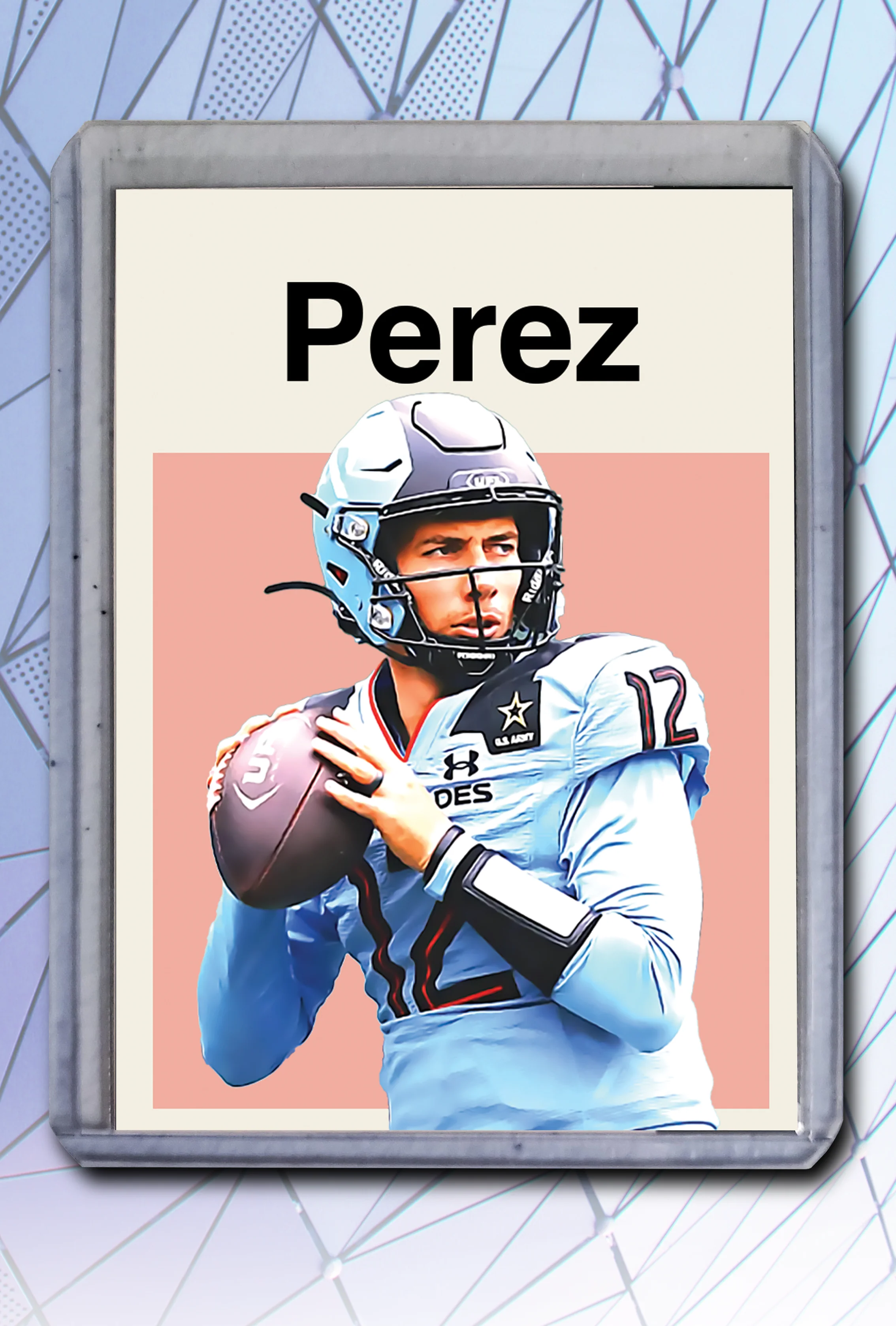 Luis Perez Artist Signed Football Art Card 1/10