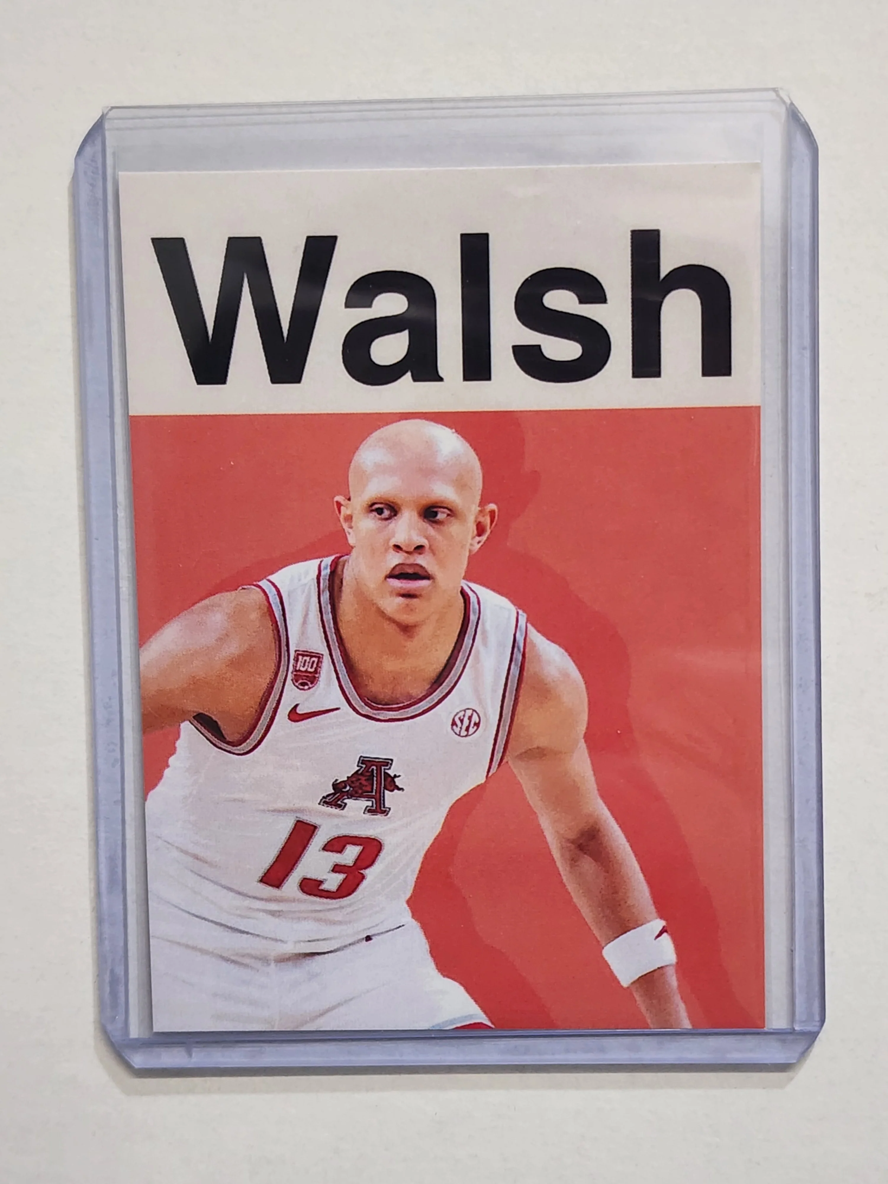 Jordan Walsh Artist Signed Basketball Art Card 1/10