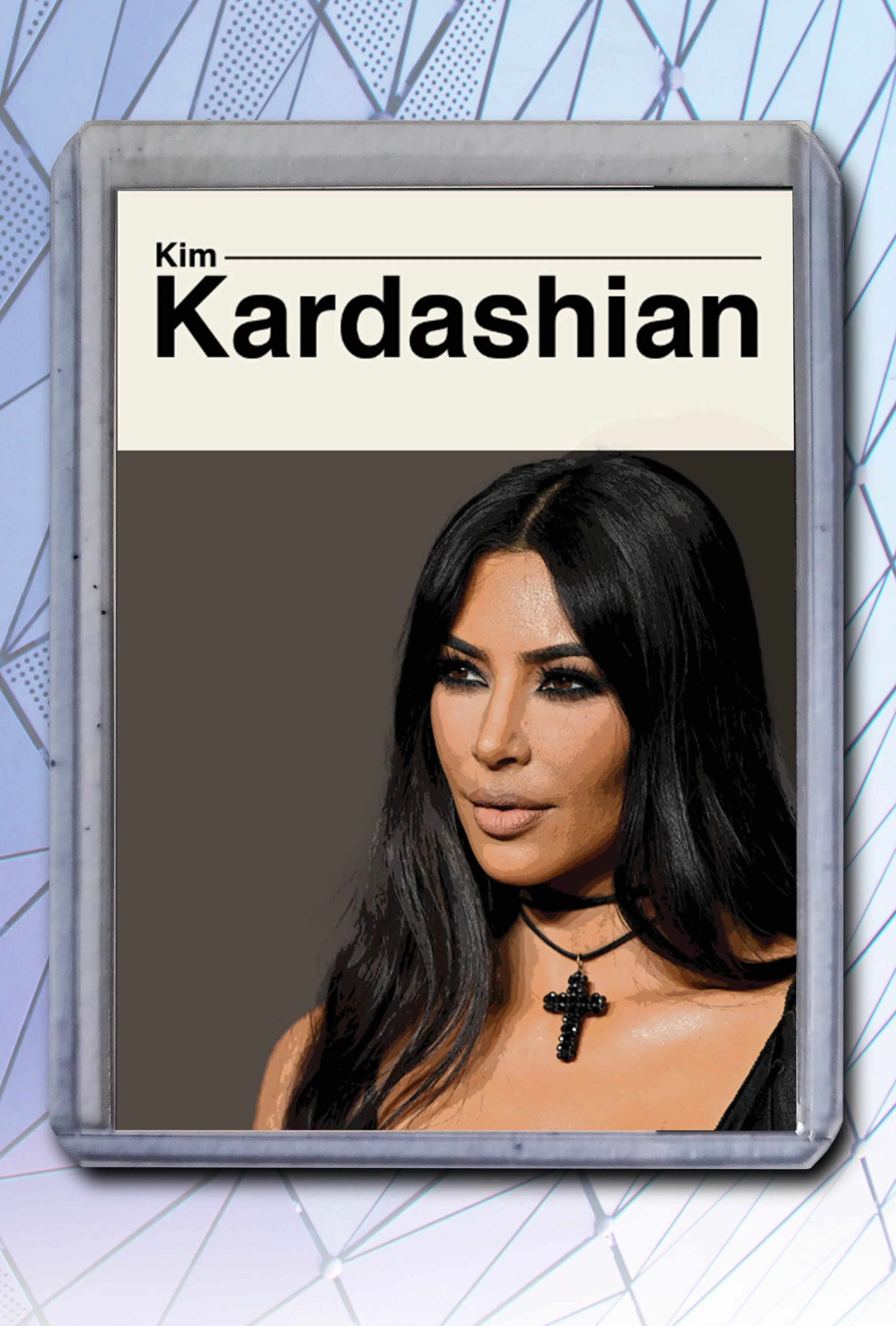 Kim Kardashian Artist Signed Famous & Infamous Art Card 2/10