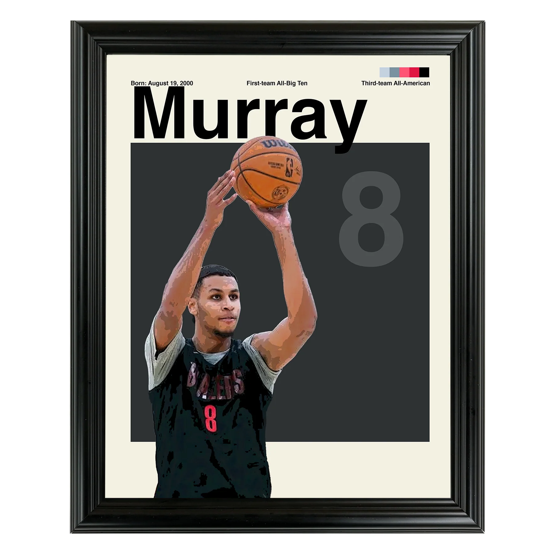 Kris Murray Framed Sports Art Photo by Thomas Maxwell