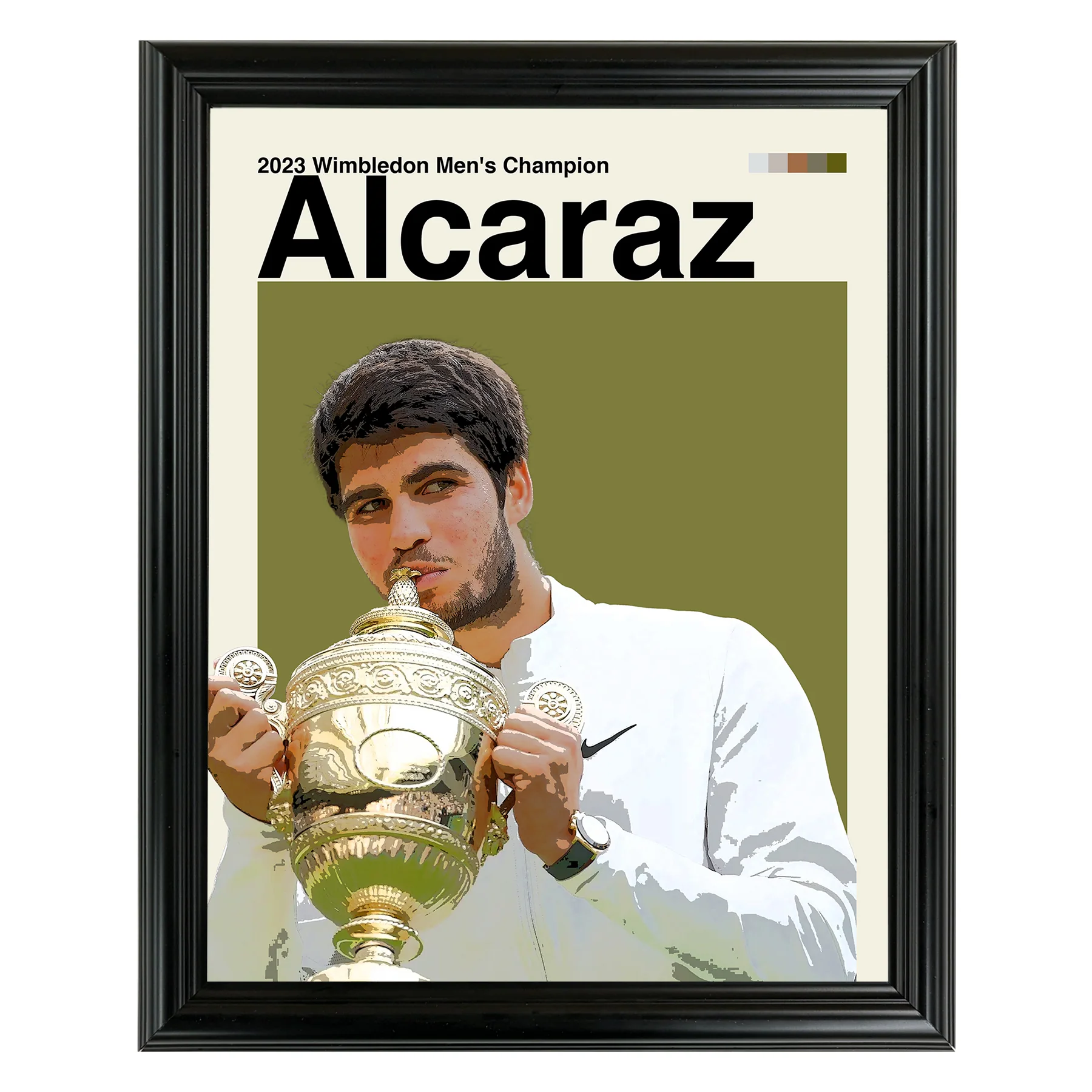 Carlos Alcaraz Framed Sports Art Photo by Thomas Maxwell