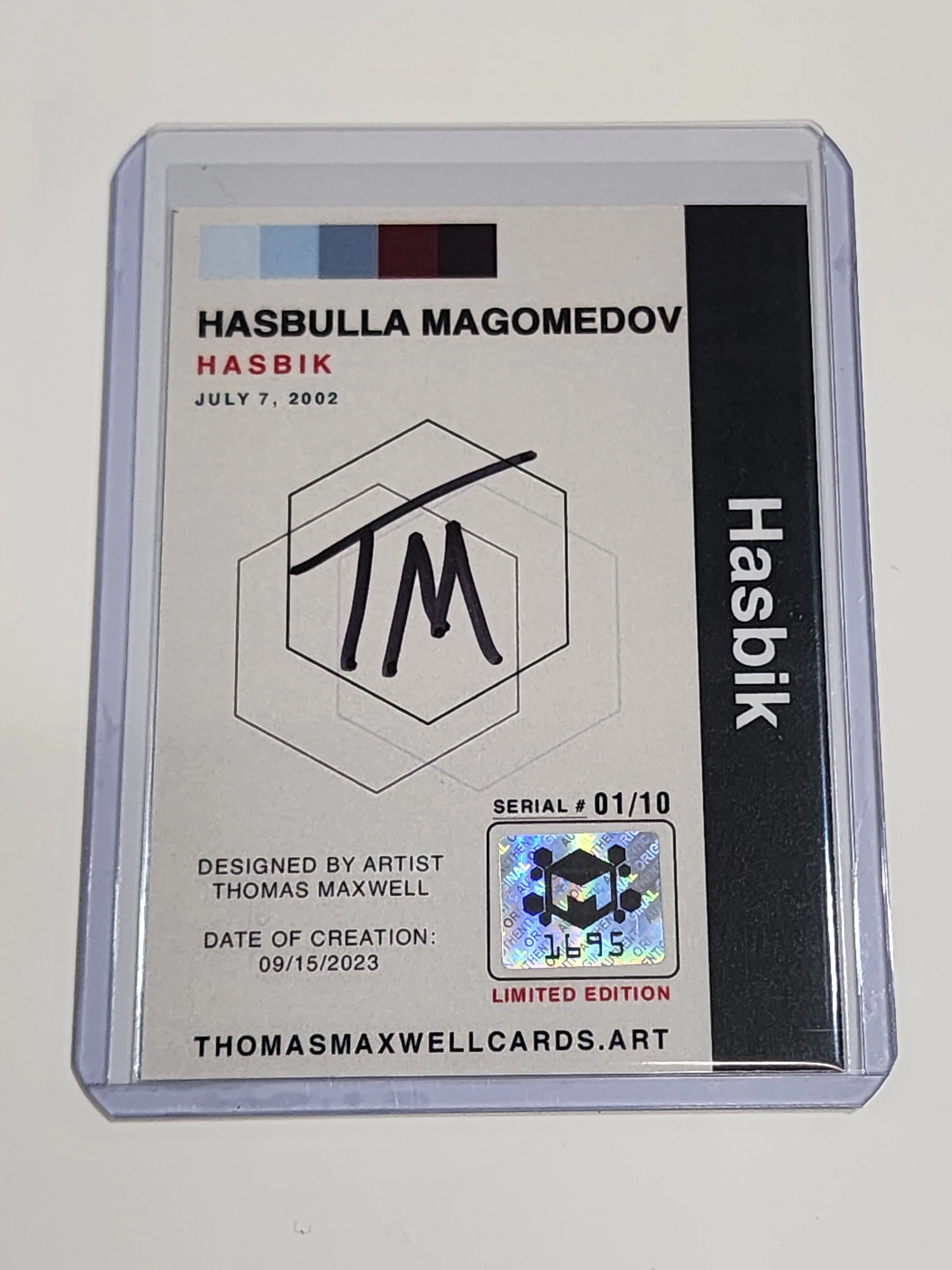 Hasbulla Magomedov Artist Signed Famous & Infamous Art Card 1/10