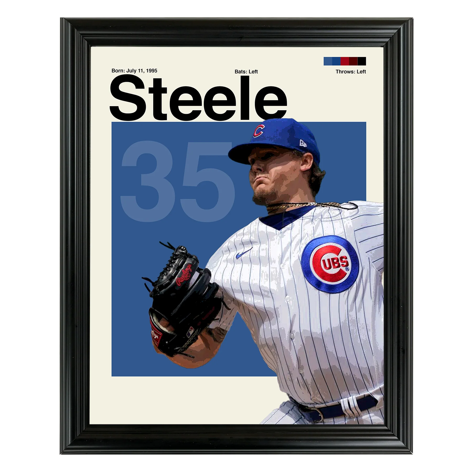 Justin Steele Framed Sports Art Photo by Thomas Maxwell