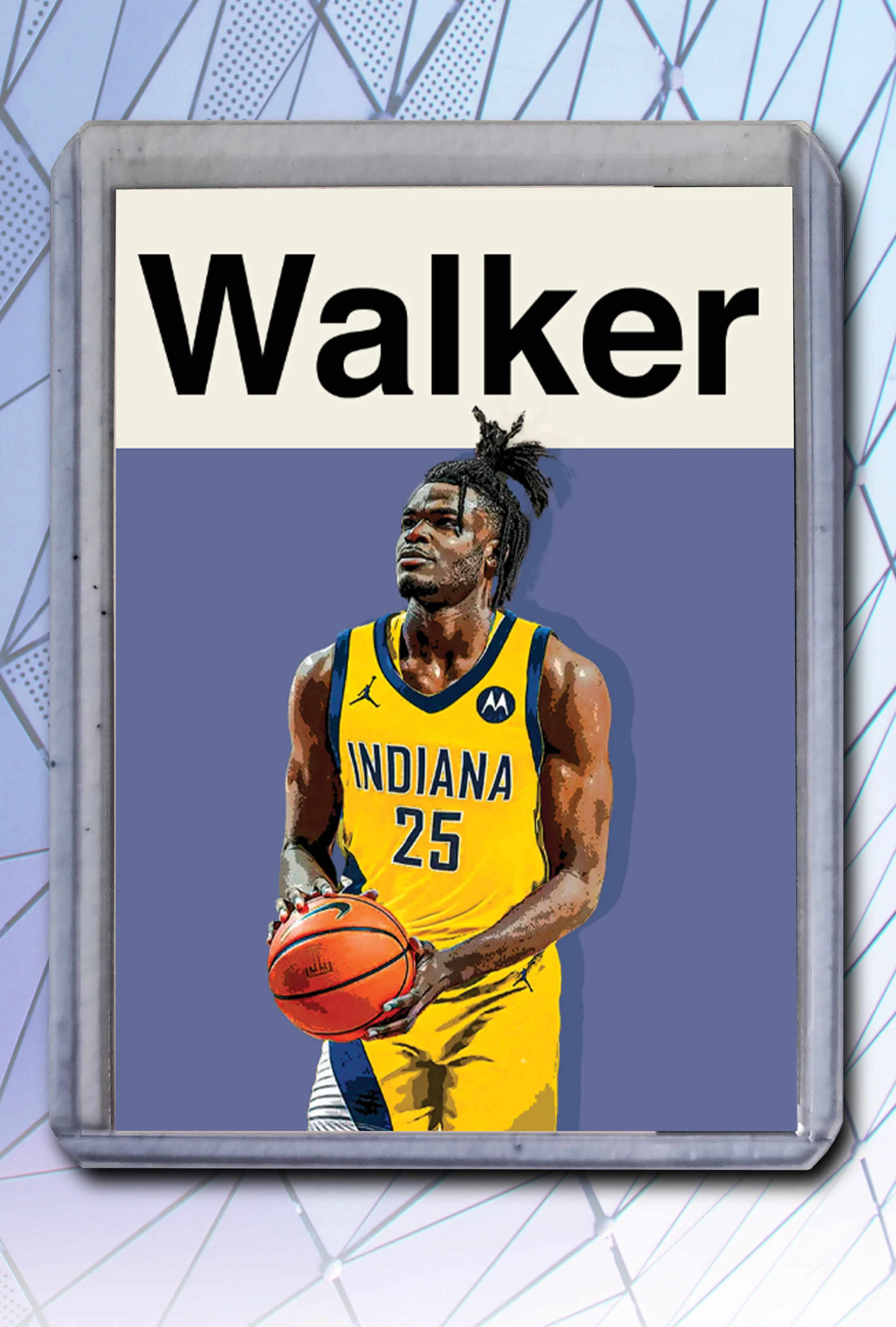 Jarace Walker Artist Signed Basketball Art Card 1/10
