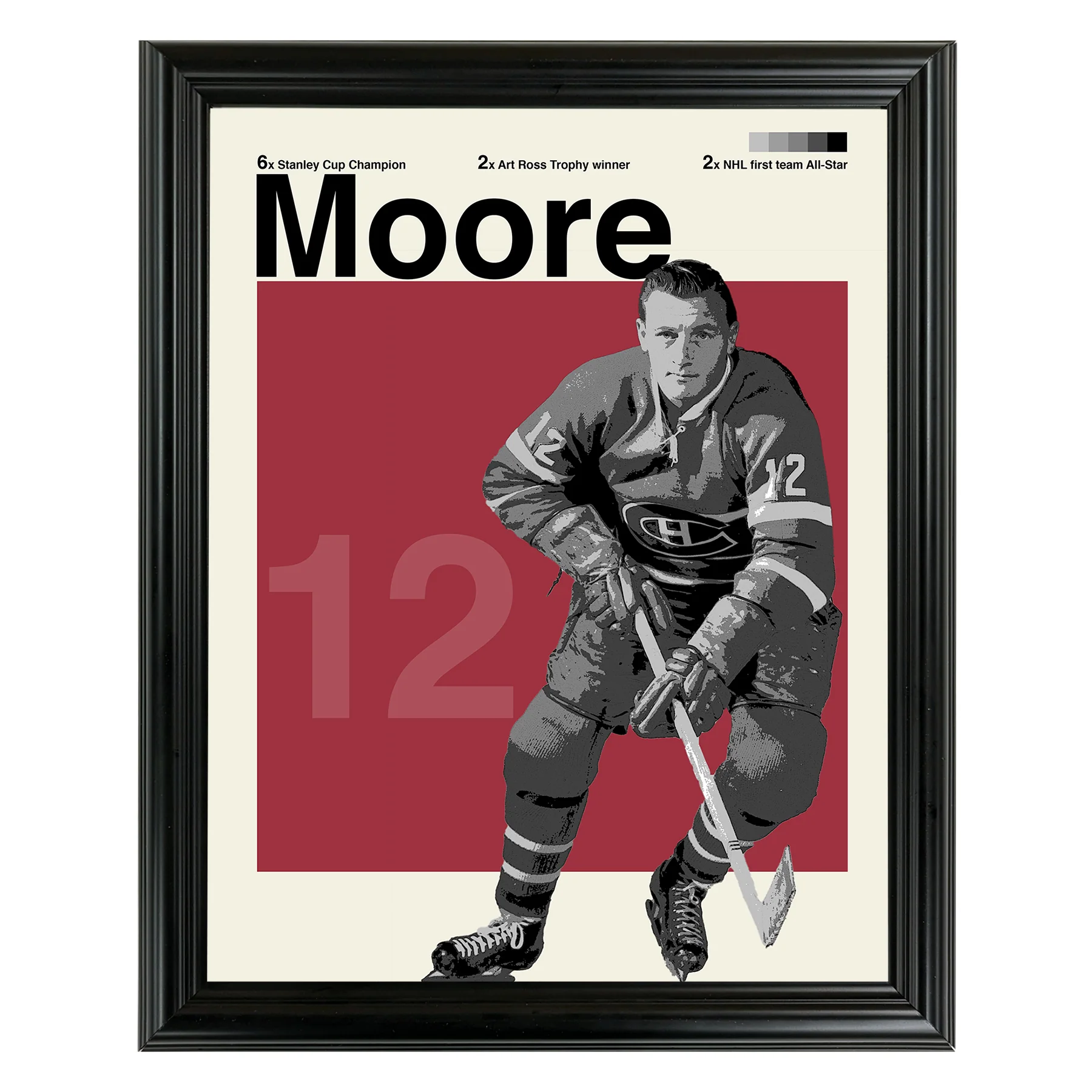 Dickie Moore Framed Sports Art Photo by Thomas Maxwell
