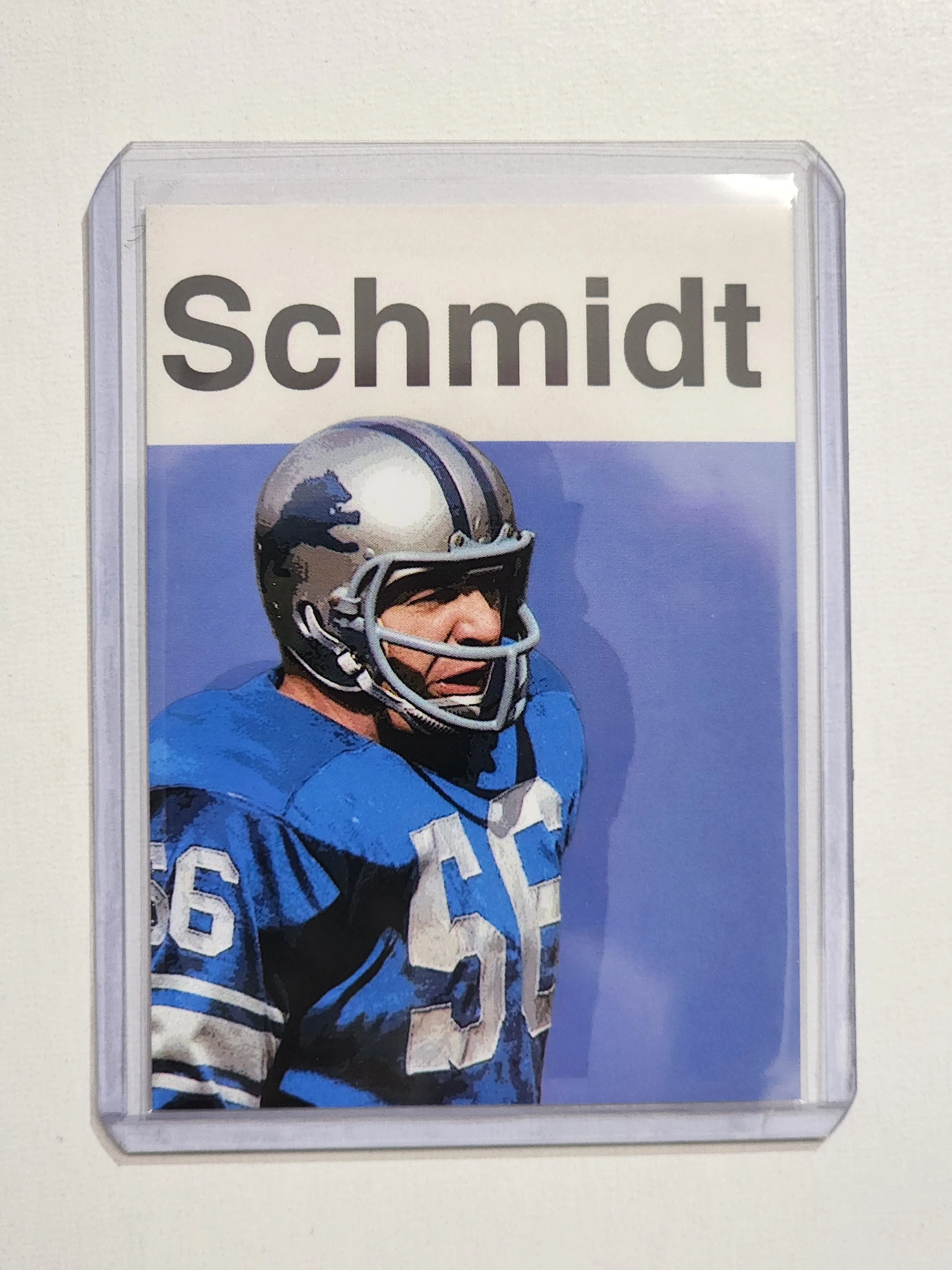 Joe Schmidt Artist Signed Football Art Card 1/10