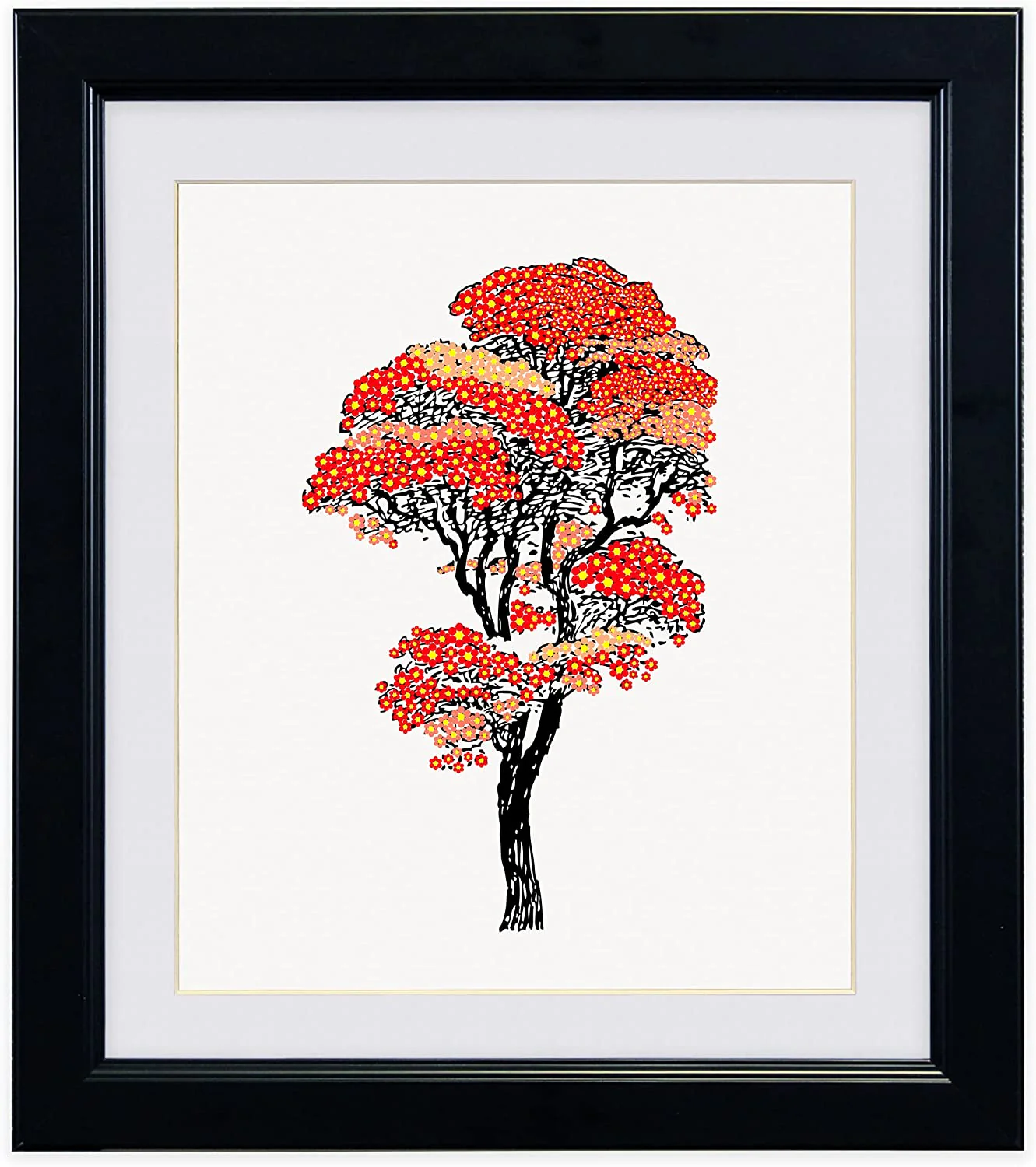 Japanese Autumn Tree - Framed Photo