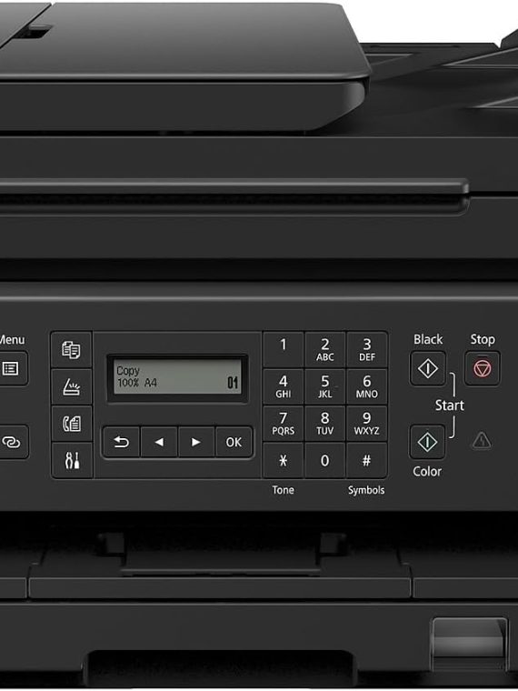 All-in-one Printer Home Office | Wireless Super Tank Printer | Copier | Scan, | Fax and ADF with Mobile Printing, Black, Works with Alexa