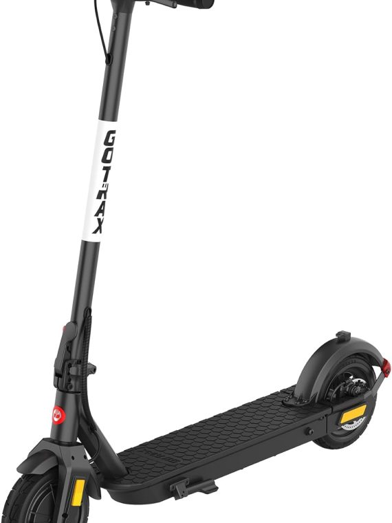 Adult Electric Scooter, 8.5 Inch Pneumatic Tires, Max Range 14/18 Miles, Max Speed 15.5/18 MPH, Powered by 300 Watt Motor, with Cruise Control Adult Folding Electric Scooter
