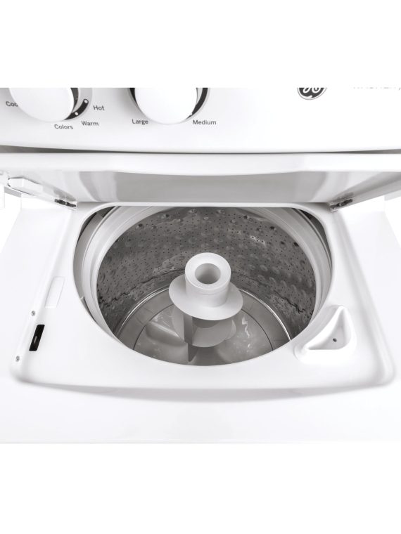 GE Stacked Washer/Dryer Electric Laundry Center GUD24ESSMWW