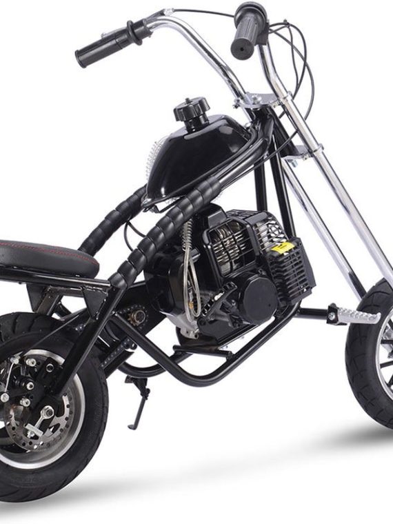49Cc 2-Stroke Gas Dirt Bike, Max Speed 25Mph, Gas Mini Chopper