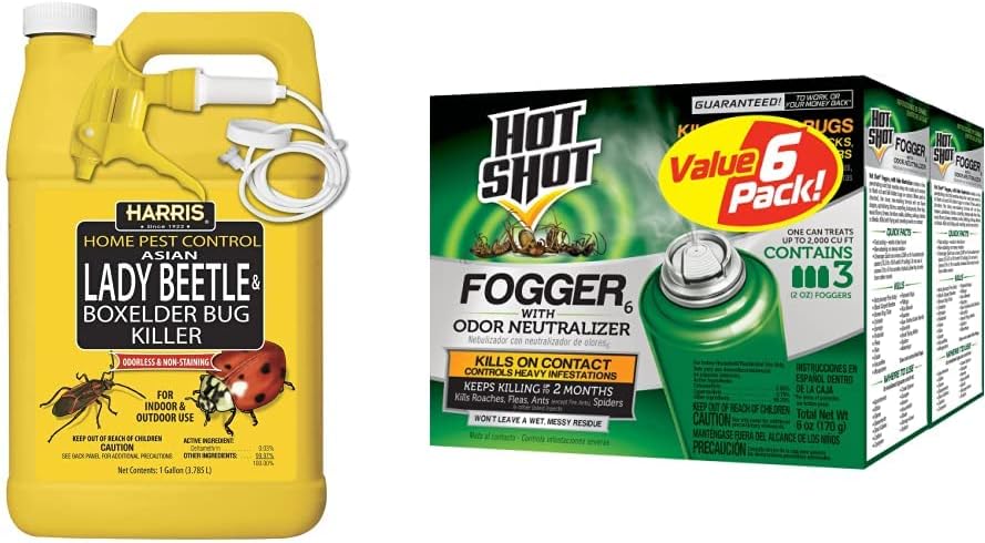HARRIS Asiatischer Marienkäfer, Japanischer Käfer und Buchsenältervernichter, Flüssigkeitsspray mit geruchloser und fleckenfreier verlängerter Resttötungsformel für Insekten (Gallon)