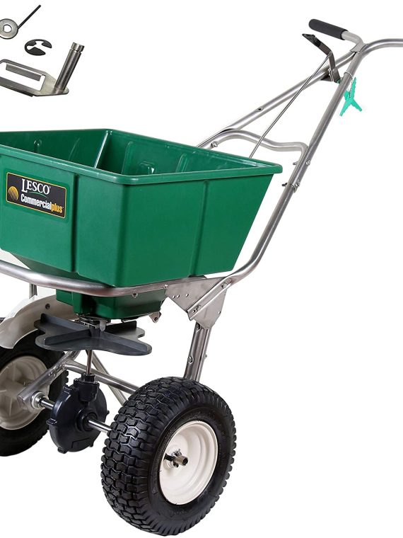 101186 High Wheel Walk-Behind Fertilizer Spreader with 092463 Agitator Repair Kit (Bundle, 2 Items)