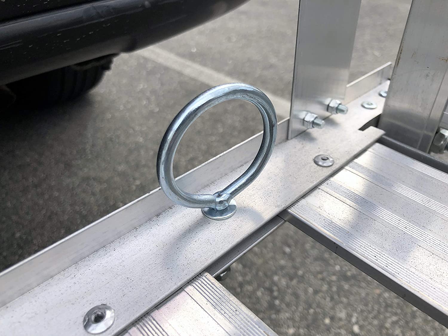 80779 Aluminum Hitch Mount Cargo Carrier with 47” Long Ramp, 1 Pack