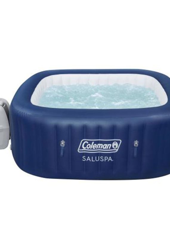 Coleman Atlantis SaluSpa 140 AirJet Square 4-6 Person Inflatable Hot Tub, Blue?? Last Day For Clearance