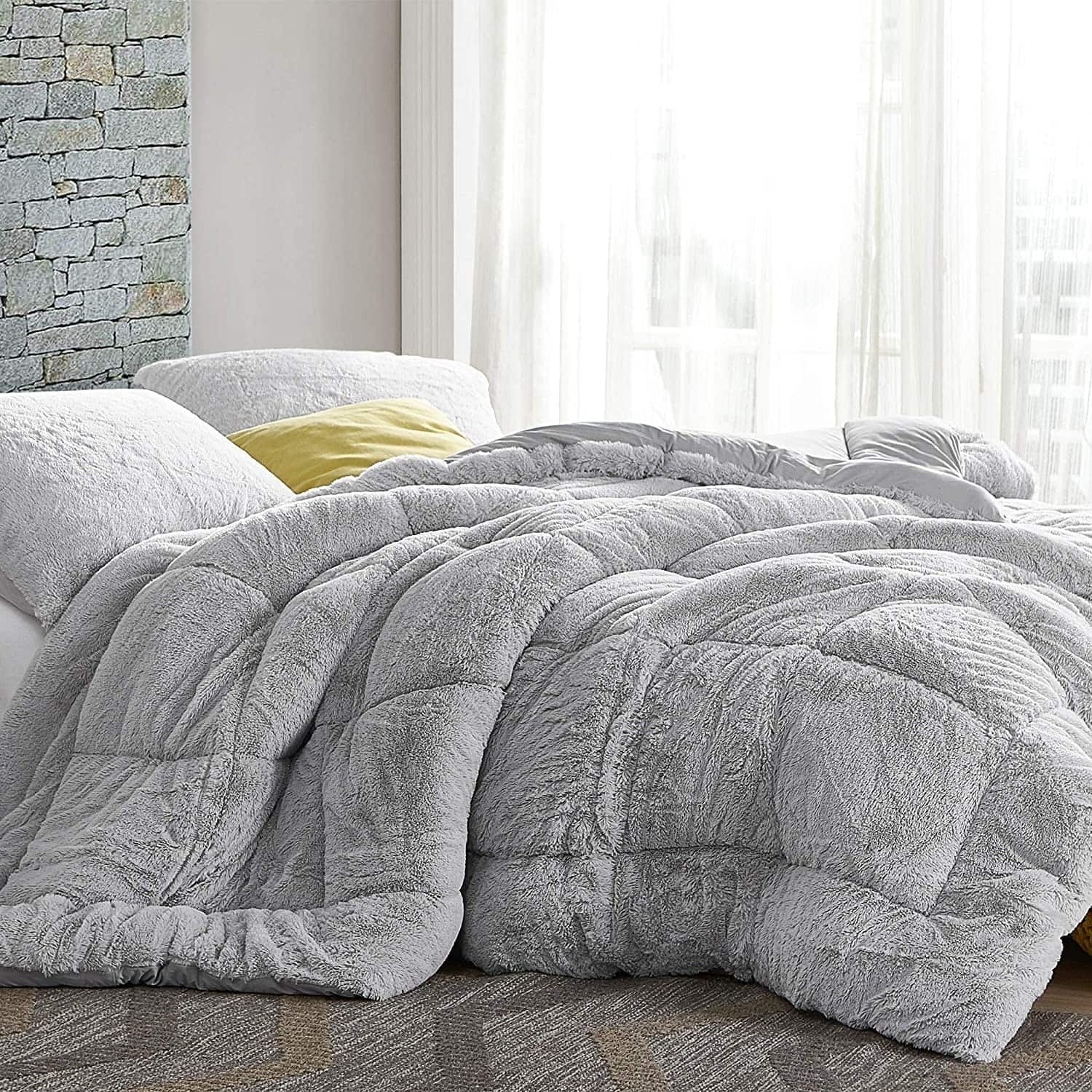 Coma Inducer Are You Kidding Bare - ® Oversized Comforter - Antarctica Grey Full Adult