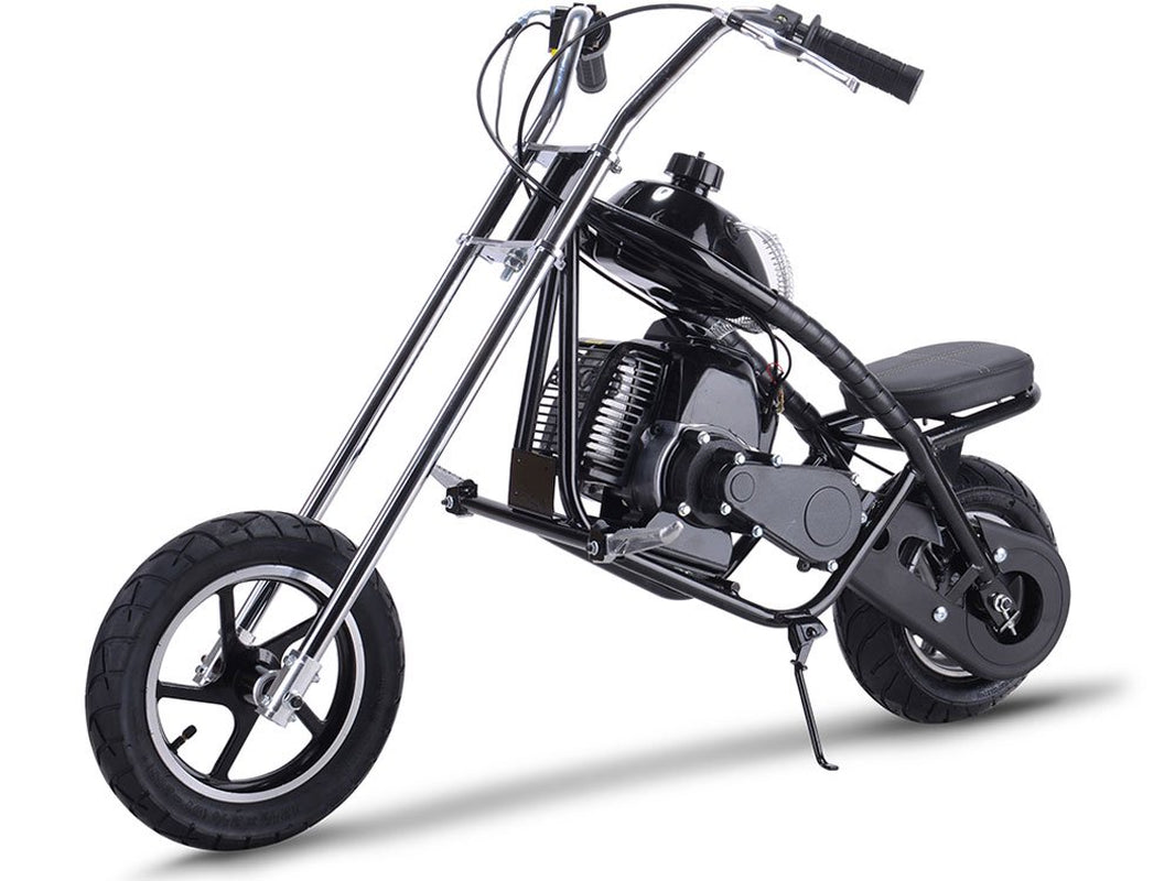 49Cc 2-Stroke Gas Dirt Bike, Max Speed 25Mph, Gas Mini Chopper