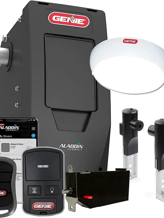 Genie 6172H-O Wall Mount Smart Garage Door Opener with Aladdin Connect, Wall Mounted Compact Space Saving Opener