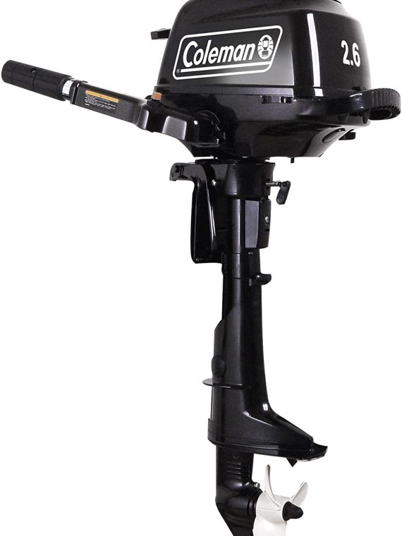 2.6 hp Outboard Motor with Short Shaft, Black