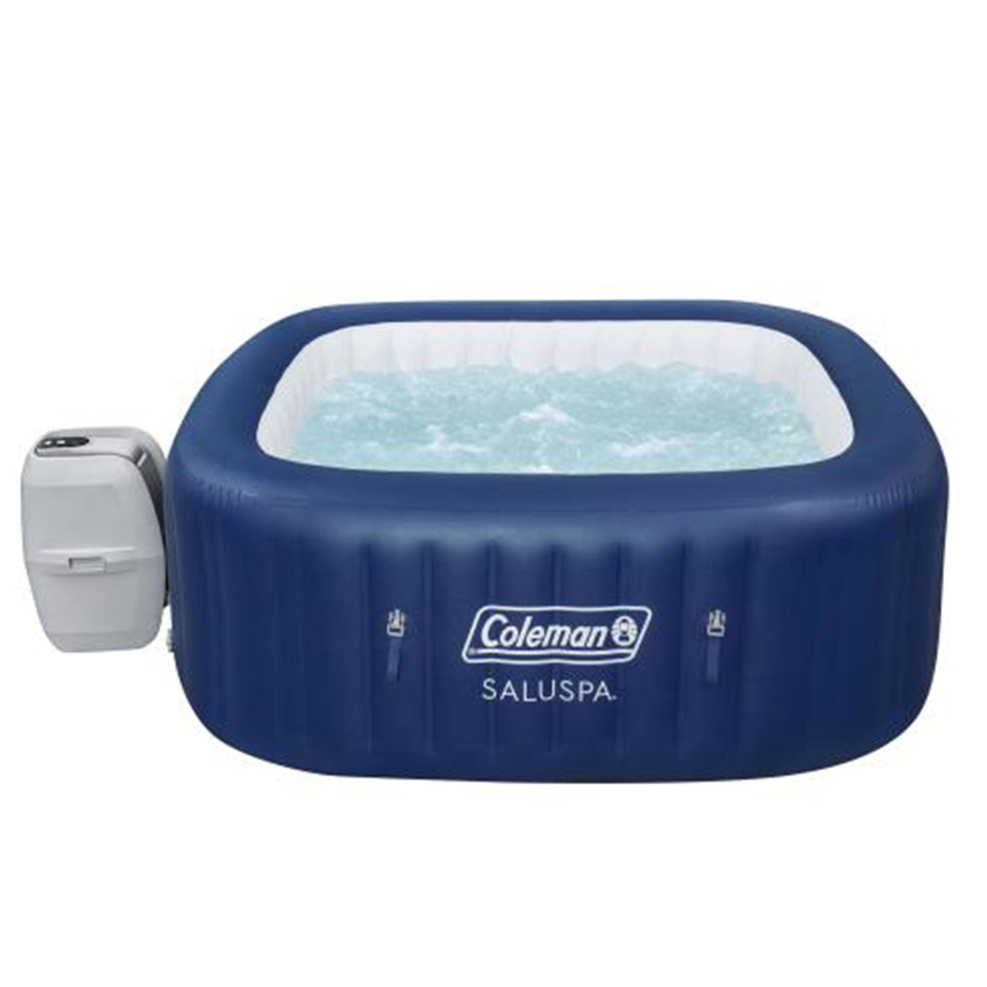 Coleman Atlantis SaluSpa 140 AirJet Square 4-6 Person Inflatable Hot Tub, Blue?? Last Day For Clearance