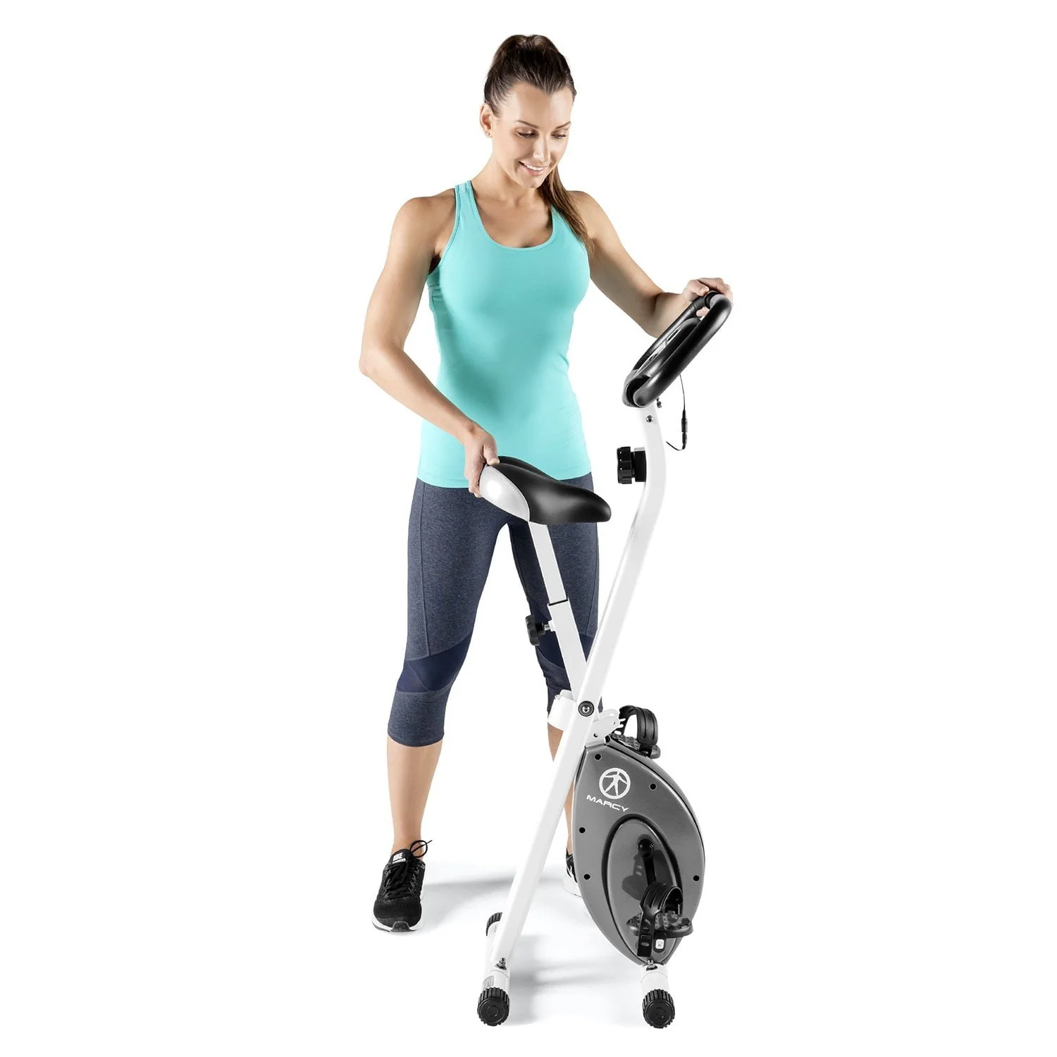 Marcy Foldable Exercise Bike Compact Cycling NS-652