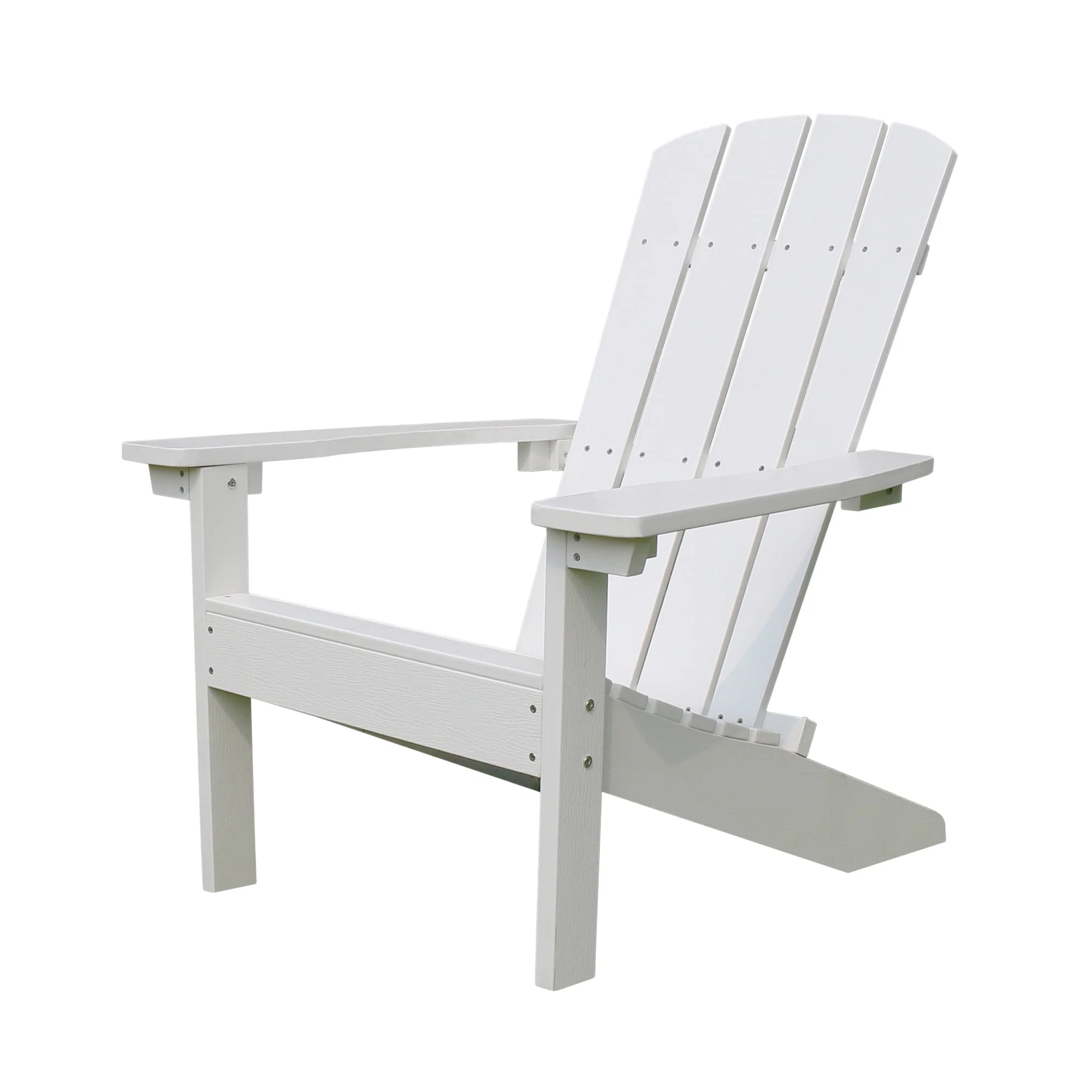 northbeam Lakeside Faux Wood Adirondack Chair, White