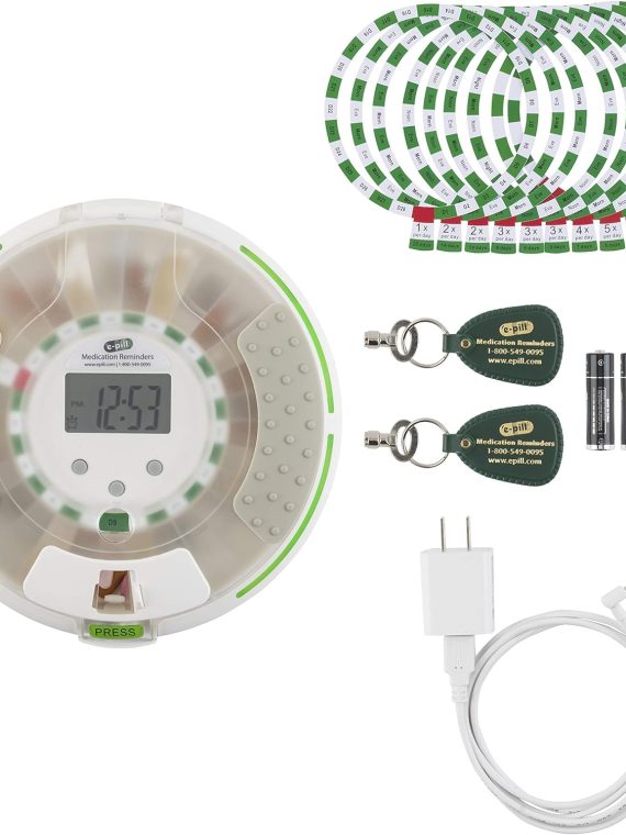 e-Pill Voice – Locked Automatic Pill Dispenser – Reminds with a Friendly Voice