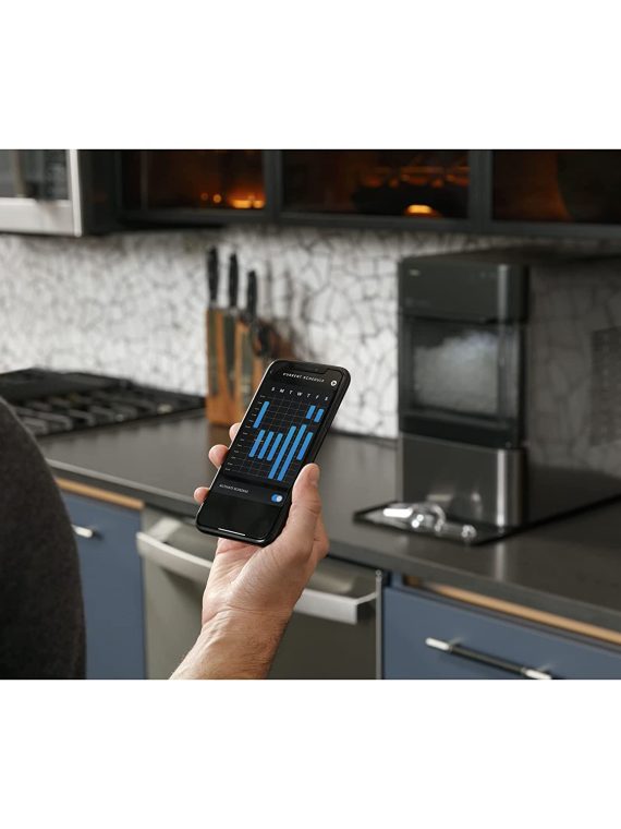 GE Profile Opal 2.0 | Countertop Nugget Ice Maker | Ice Machine with WiFi Connectivity | Smart Home Kitchen Essentials | Black Stainless