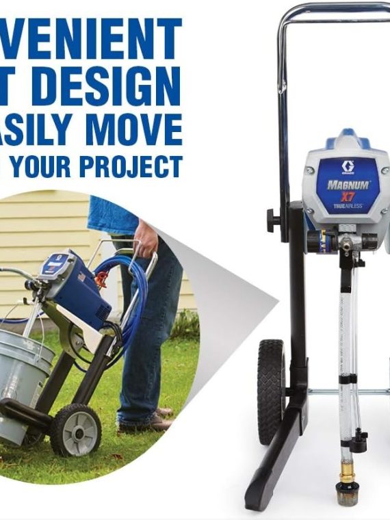 Graco Magnum 262805 X7 Cart Airless Paint Sprayer, Gray – Magnum X7 Airless Paint Sprayer