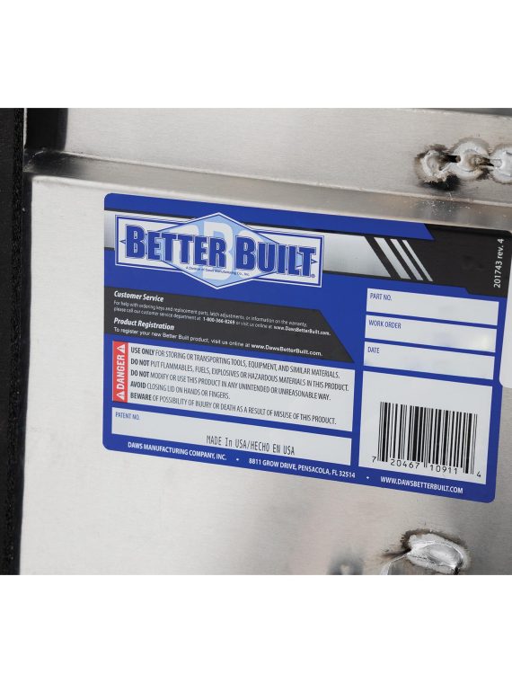 Better Built 70” Crown Series Low Profile Crossover Truck Tool Box