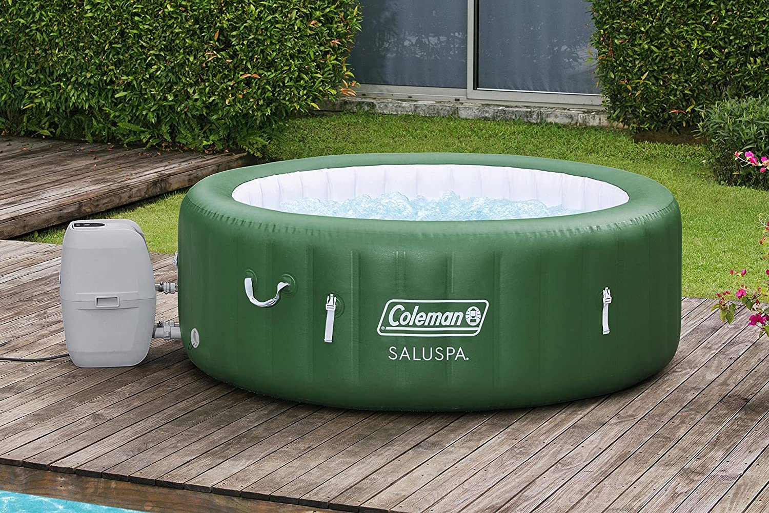 Coleman SaluSpa Tahiti Inflatable Hot Tub Spa, 2-4 Person AirJet Spa – Hot Tub