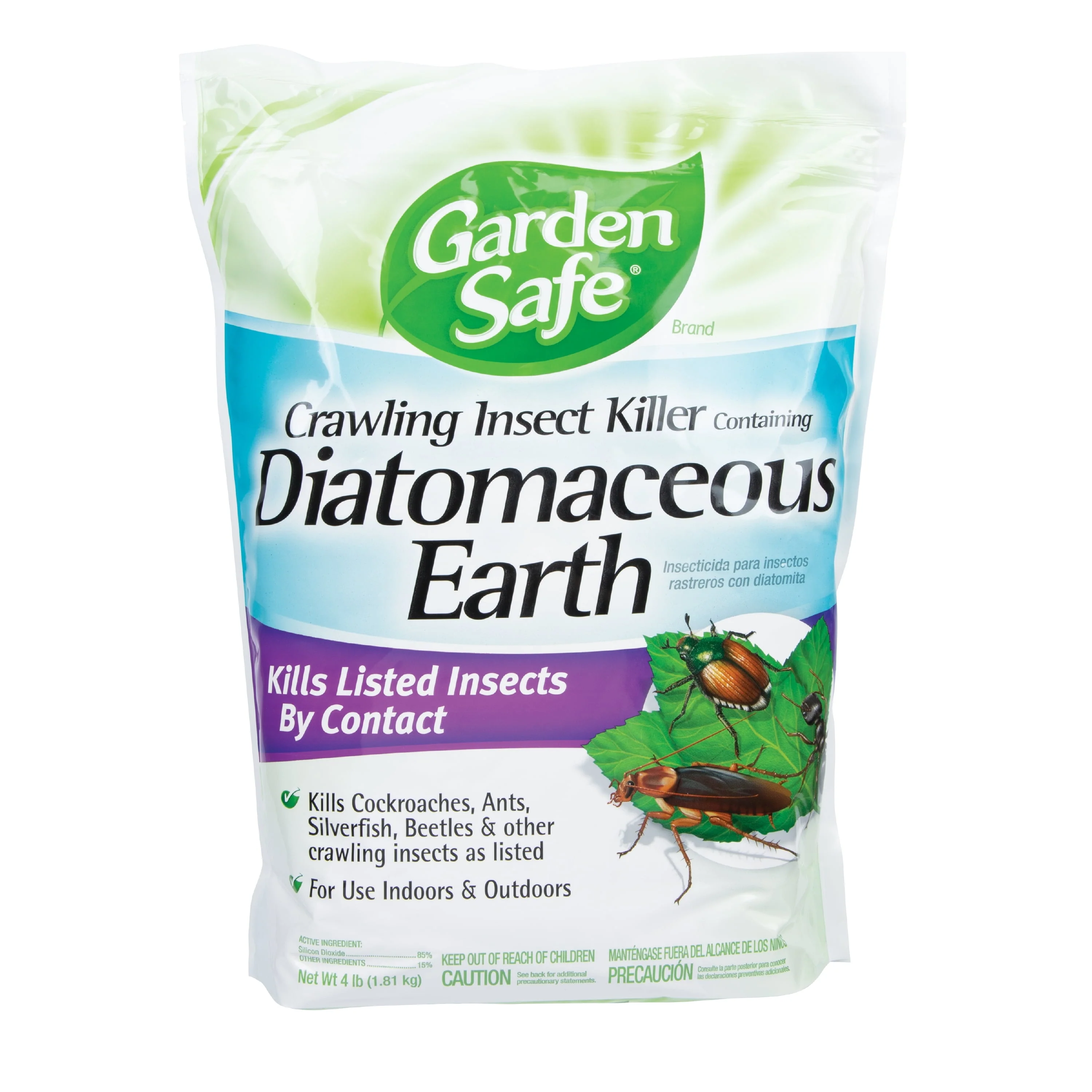 Garden Safe Diatomaceous Earth Crawling Insect Killer, 4 lb Bag