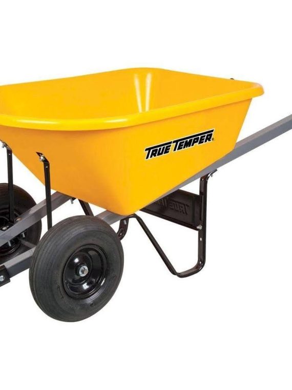6 Cu. ft. Poly Wheelbarrow with Dual Wheels RP6DWLG8