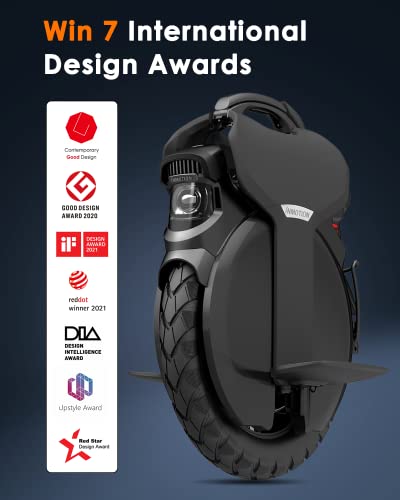 INMOTION V11 Electric Unicycle – 18 Inch Self-Balancing Monowheel, Equipped with 3.35” Air Suspension