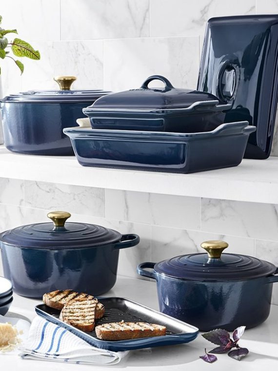 20-piece Signature Cast Iron Cookware Set,10.25” Skillet,1.75-quart Saucepan with Lid