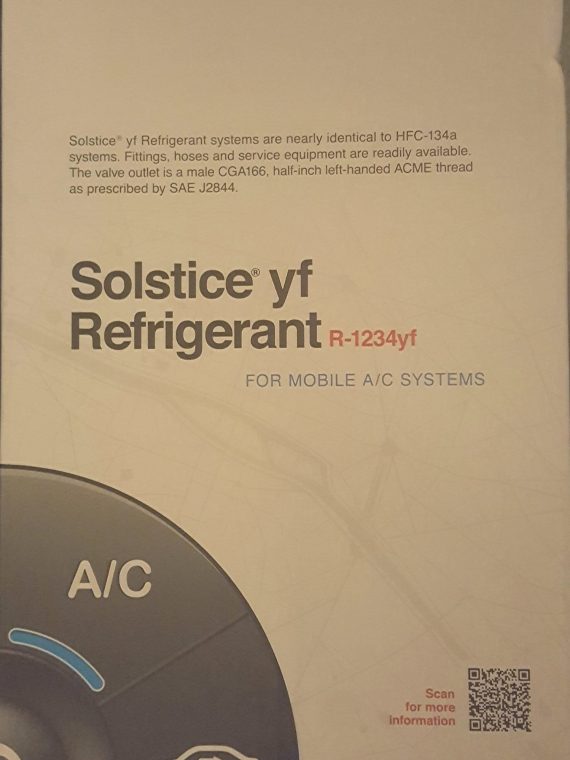 Honeywell HFO-1234yf – 25 lbs