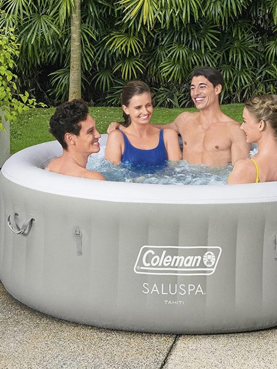 Coleman SaluSpa Tahiti Inflatable Hot Tub Spa, 2-4 Person AirJet Spa